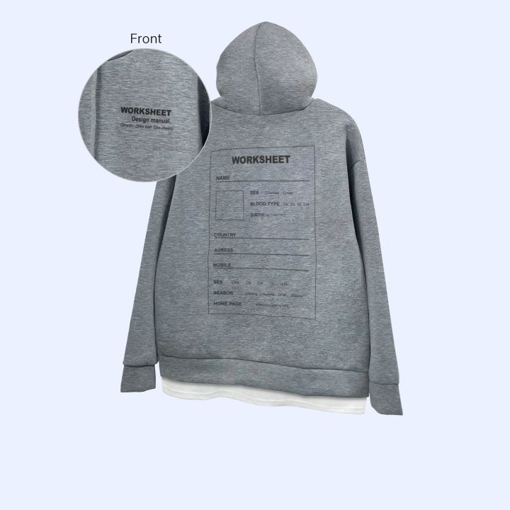 Worksheet Hoodie